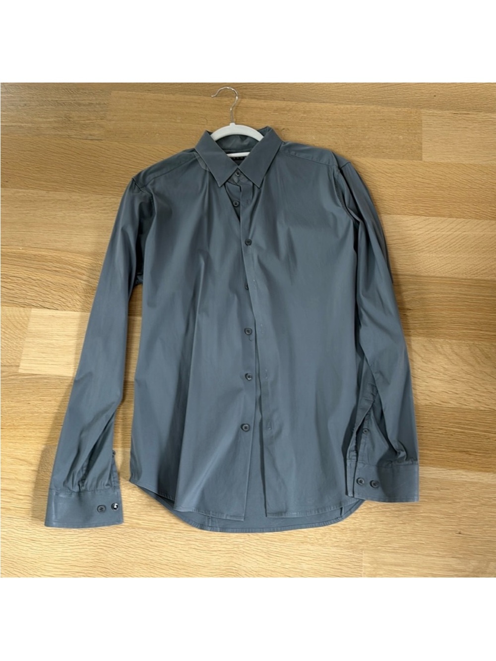 Theory gray button down medium